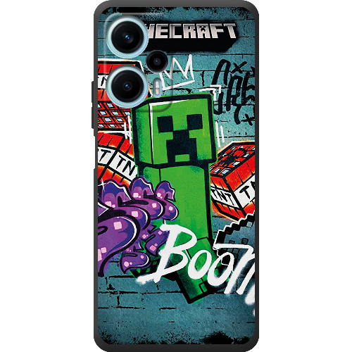 Чехол BoxFace Poco F5 Minecraft Graffiti