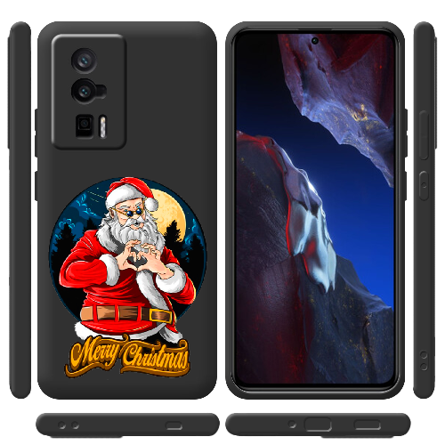 Чехол BoxFace Poco F5 Pro Cool Santa and heart