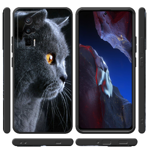 Чехол BoxFace Poco F5 Pro English cat