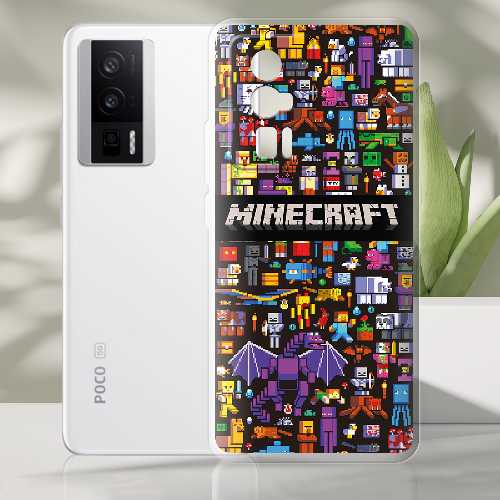 Чехол BoxFace Poco F5 Pro Minecraft Mobbery