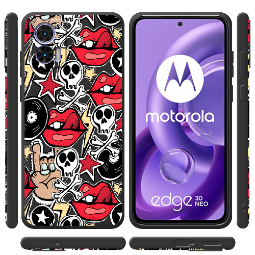 Чехол BoxFace Motorola Edge 30 Neo Rock Graffiti