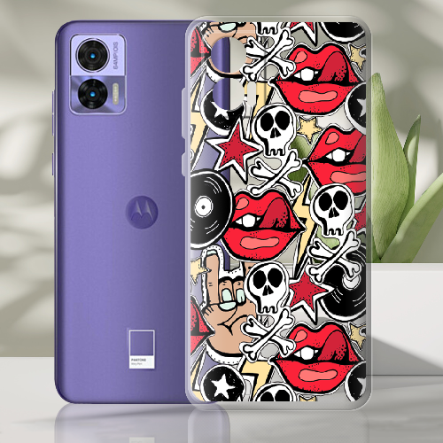 Чехол BoxFace Motorola Edge 30 Neo Rock Graffiti