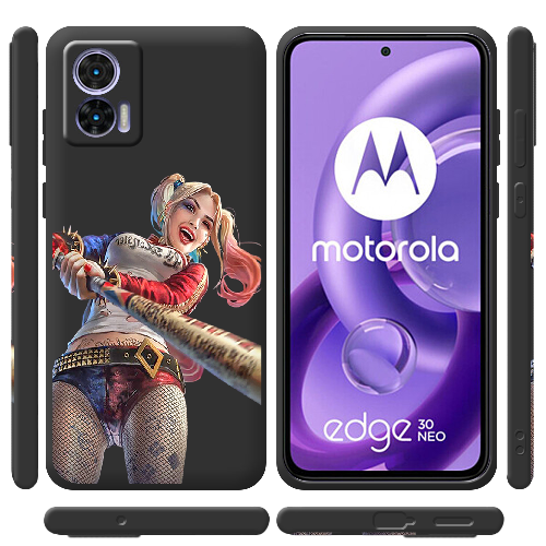 Чехол BoxFace Motorola Edge 30 Neo Happy Harley Quinn