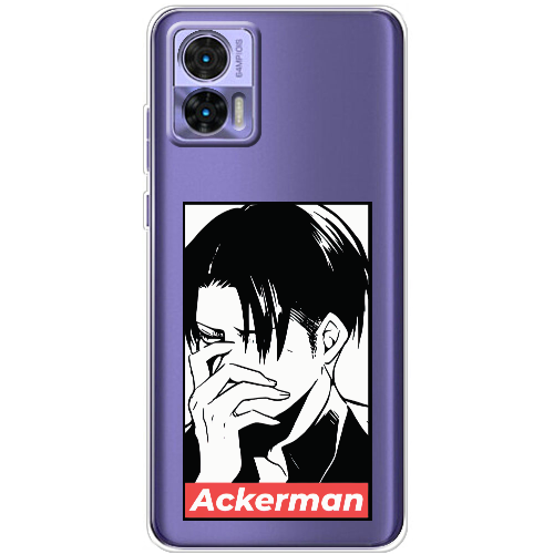 Чехол BoxFace Motorola Edge 30 Neo Attack On Titan - Ackerman