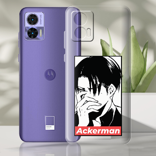 Чехол BoxFace Motorola Edge 30 Neo Attack On Titan - Ackerman