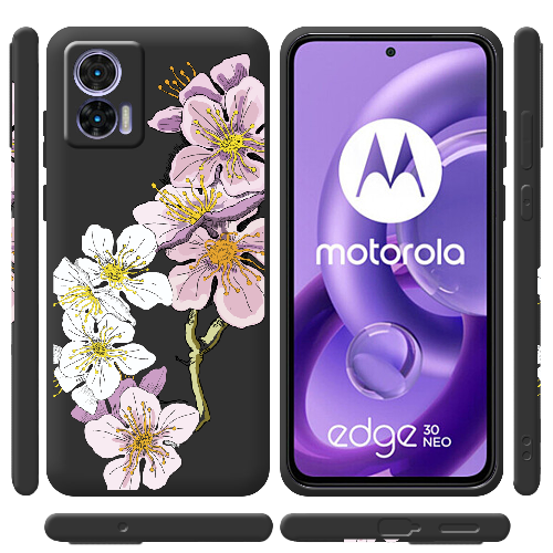 Чехол BoxFace Motorola Edge 30 Neo Cherry Blossom