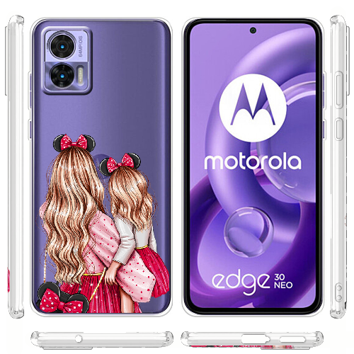 Чехол BoxFace Motorola Edge 30 Neo Mouse Girls