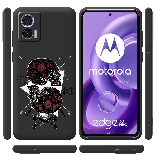 Чехол BoxFace Motorola Edge 30 Neo Pitch black