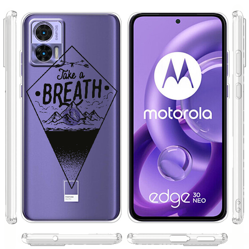 Чехол BoxFace Motorola Edge 30 Neo Take a Breath