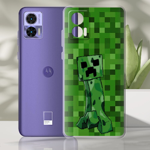 Чехол BoxFace Motorola Edge 30 Neo Minecraft Creeper