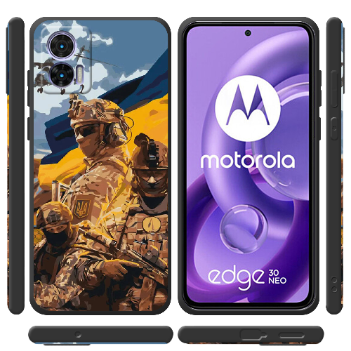 Чехол BoxFace Motorola Edge 30 Neo Воїни ЗСУ