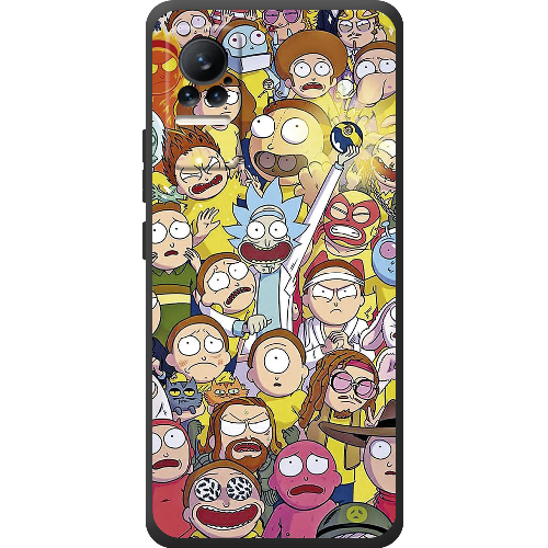 Чехол BoxFace Xiaomi Civi / Civi 1S Rick and Morty все герои