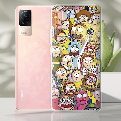 Чехол BoxFace Xiaomi Civi / Civi 1S Rick and Morty все герои