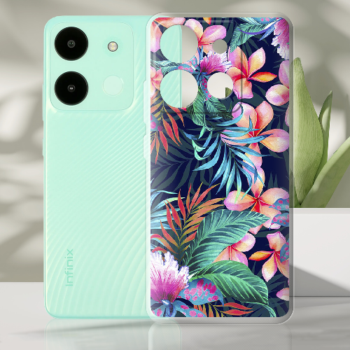 Чехол BoxFace Infinix Smart 7 flowers in the tropics