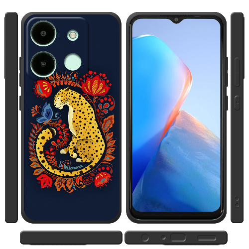 Чехол BoxFace Infinix Smart 7 Petrykivka Leopard