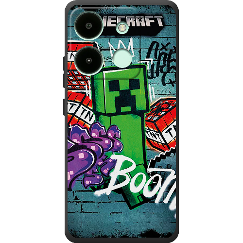 Чехол BoxFace Infinix Smart 7 Minecraft Graffiti