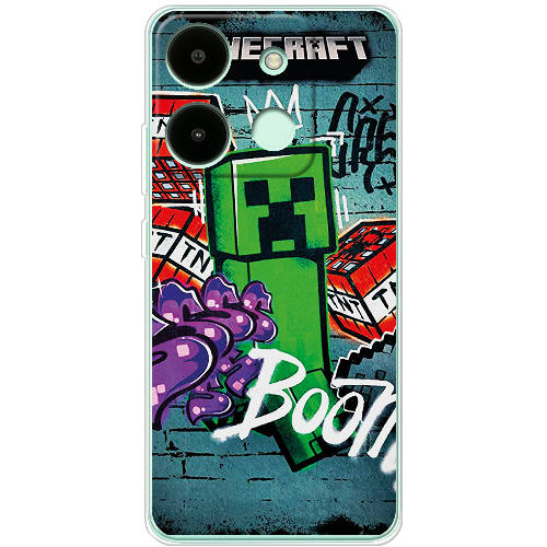 Чехол BoxFace Infinix Smart 7 Minecraft Graffiti