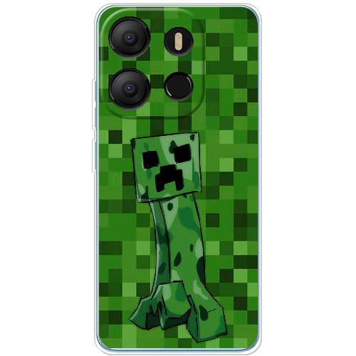 Чехол BoxFace Tecno Pop 7 Minecraft Creeper