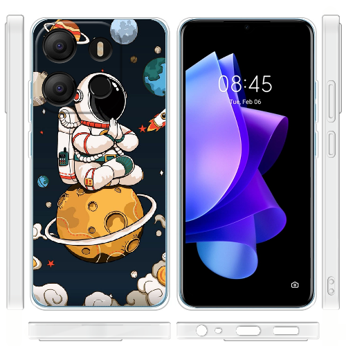 Чехол BoxFace Tecno Pop 7 Astronaut