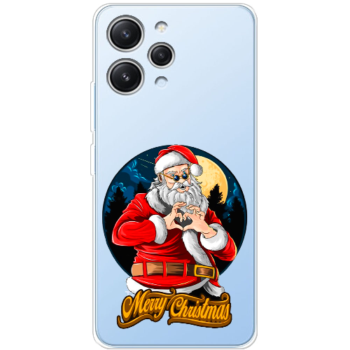 Чехол BoxFace Xiaomi Redmi 12 Cool Santa and heart