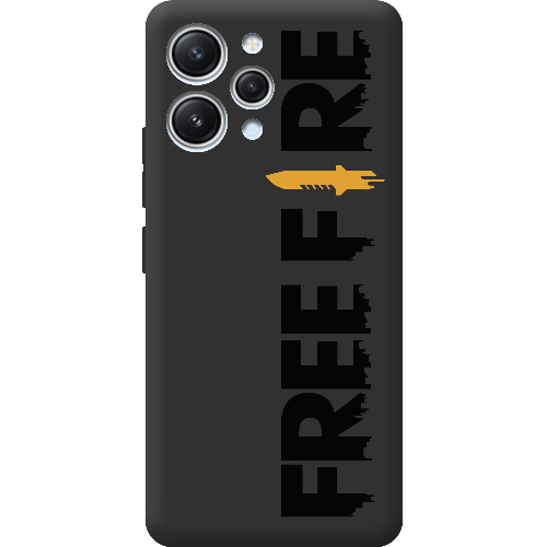 Чехол BoxFace Xiaomi Redmi 12 Черный Free Fire