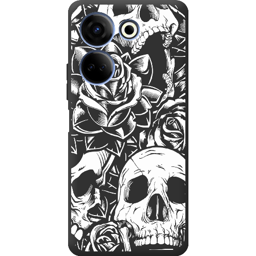 Чехол BoxFace Tecno Camon 20 Pro 4G Skull and Roses