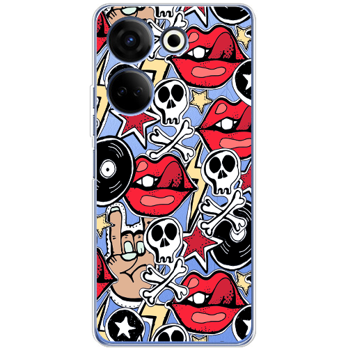 Чехол BoxFace Tecno Camon 20 Pro 4G Rock Graffiti