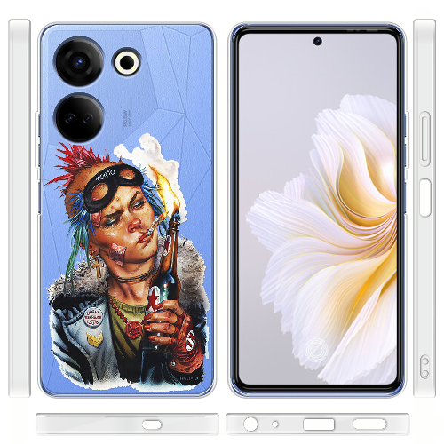 Чехол BoxFace Tecno Camon 20 Pro 4G Tanker Girl