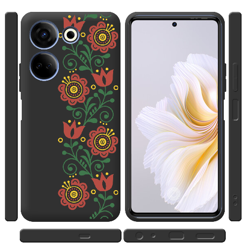 Чехол BoxFace Tecno Camon 20 Pro 4G Ethno Flower