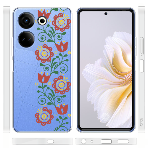 Чехол BoxFace Tecno Camon 20 Pro 4G Ethno Flower