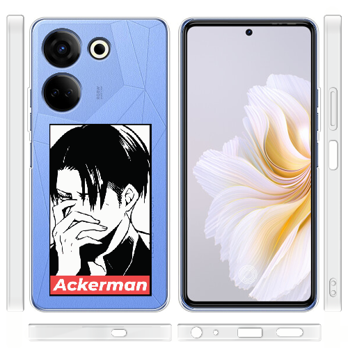 Чехол BoxFace Tecno Camon 20 Pro 4G Attack On Titan - Ackerman