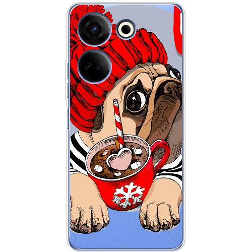 Чехол BoxFace Tecno Camon 20 Pro 4G Winter Puggy