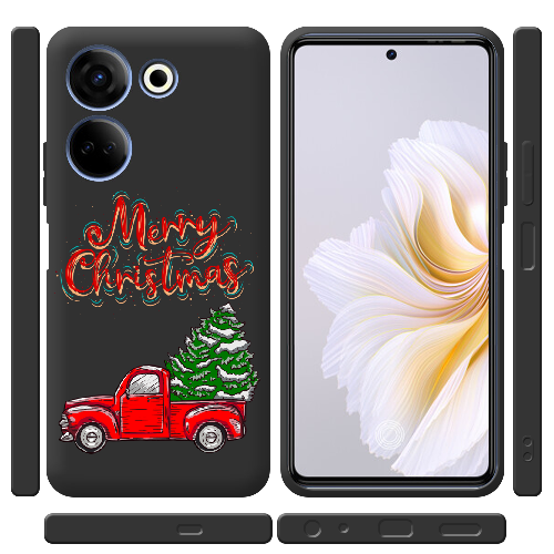 Чехол BoxFace Tecno Camon 20 Pro 4G Holiday Car Merry Christmas