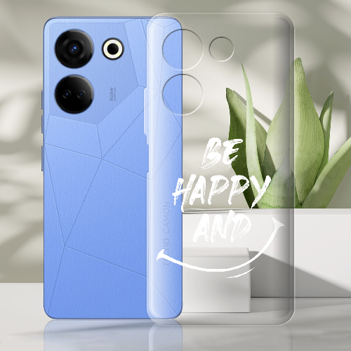 Чехол BoxFace Tecno Camon 20 Pro 4G be happy and