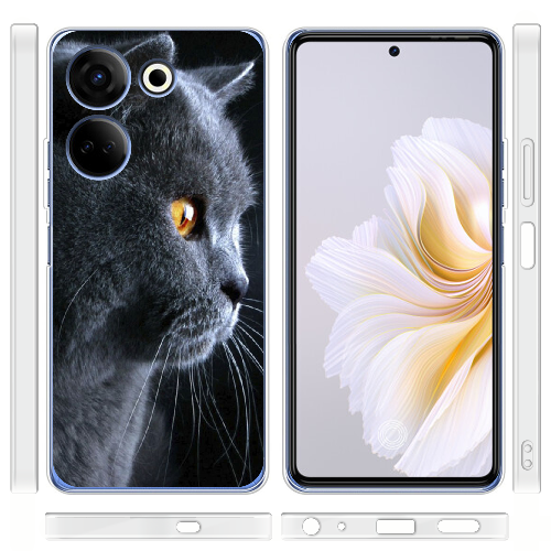 Чехол BoxFace Tecno Camon 20 Pro 4G English cat