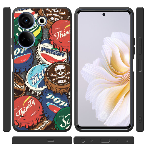 Чехол BoxFace Tecno Camon 20 Pro 4G Drink Lids