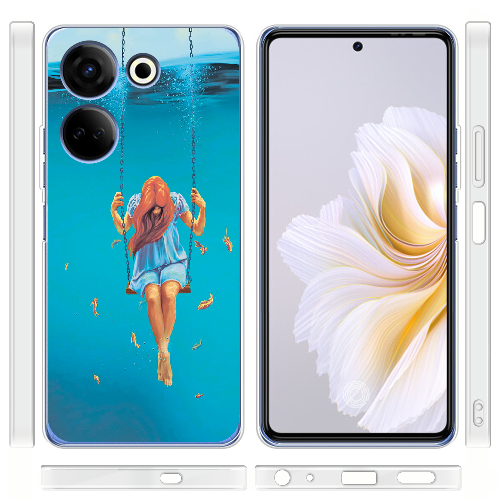 Чехол BoxFace Tecno Camon 20 Pro 4G Girl In The Sea