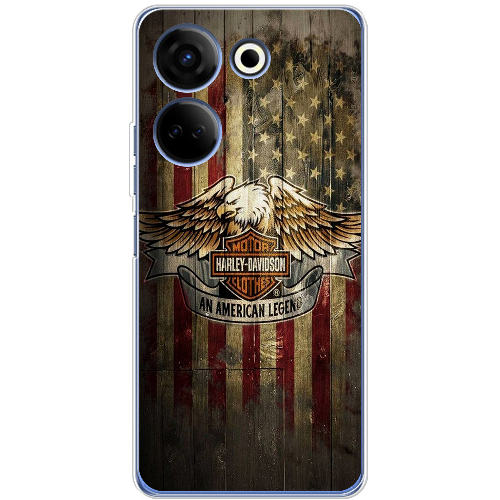 Чехол BoxFace Tecno Camon 20 Pro 4G Harley Davidson An American Legend