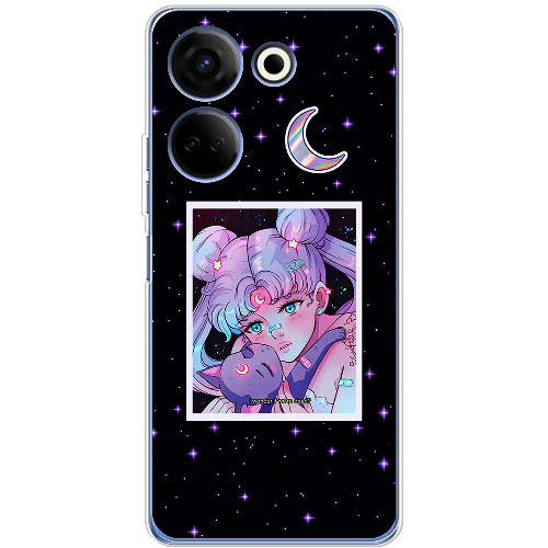 Чехол BoxFace Tecno Camon 20 Pro 4G Sailor Moon night