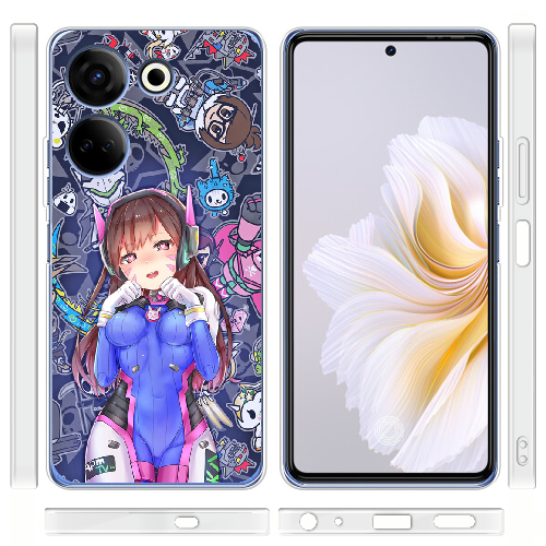 Чехол BoxFace Tecno Camon 20 Pro 4G Overwatch D.VA