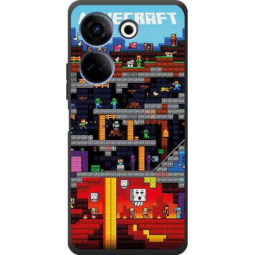 Чехол BoxFace Tecno Camon 20 Pro 4G Minecraft Lode Runner