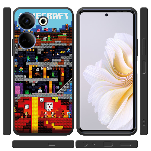 Чехол BoxFace Tecno Camon 20 Pro 4G Minecraft Lode Runner