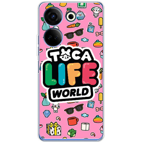 Чехол BoxFace Tecno Camon 20 Pro 4G Toca Boca Life World