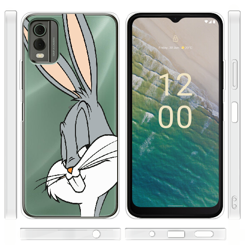 Чехол BoxFace Nokia C32 Lucky Rabbit