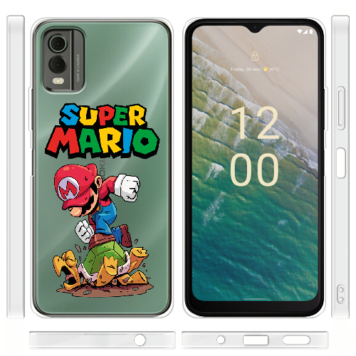 Чехол BoxFace Nokia C32 Super Mario