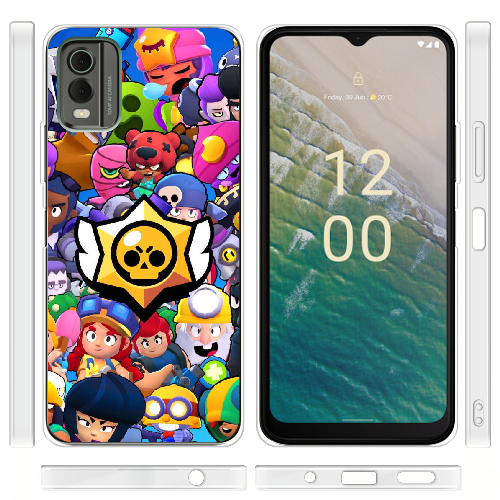 Чехол BoxFace Nokia C32 Brawl Stars