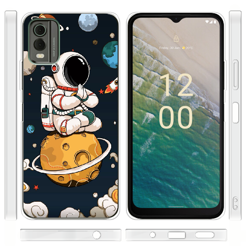 Чехол BoxFace Nokia C32 Astronaut