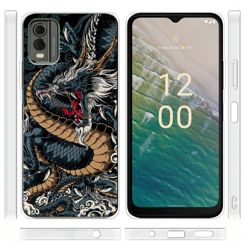 Чехол BoxFace Nokia C32 Dragon Ryujin