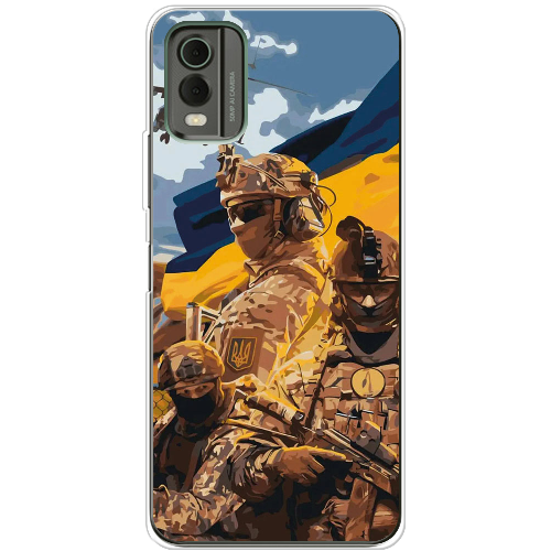 Чехол BoxFace Nokia C32 Воїни ЗСУ