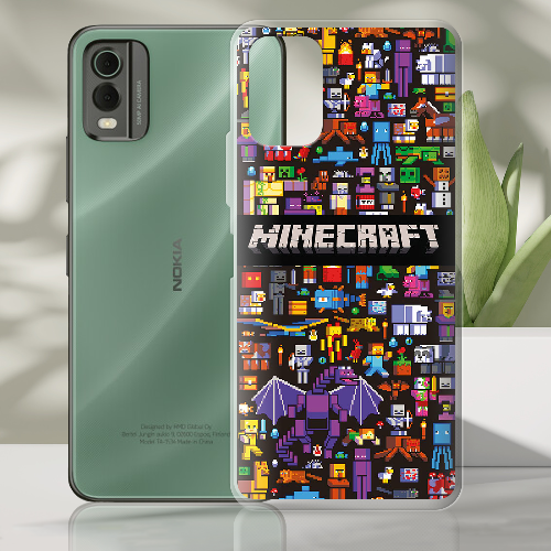 Чехол BoxFace Nokia C32 Minecraft Mobbery